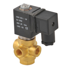 VX series 1/4" brass material 3 way solenoid valve